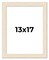 13x17 Wide Barnwood Picture Frame with UV-Resistant Acrylic & Acid Free Backing, Available in 6 Paint Finishes - Grey, Brown, White, and Black
